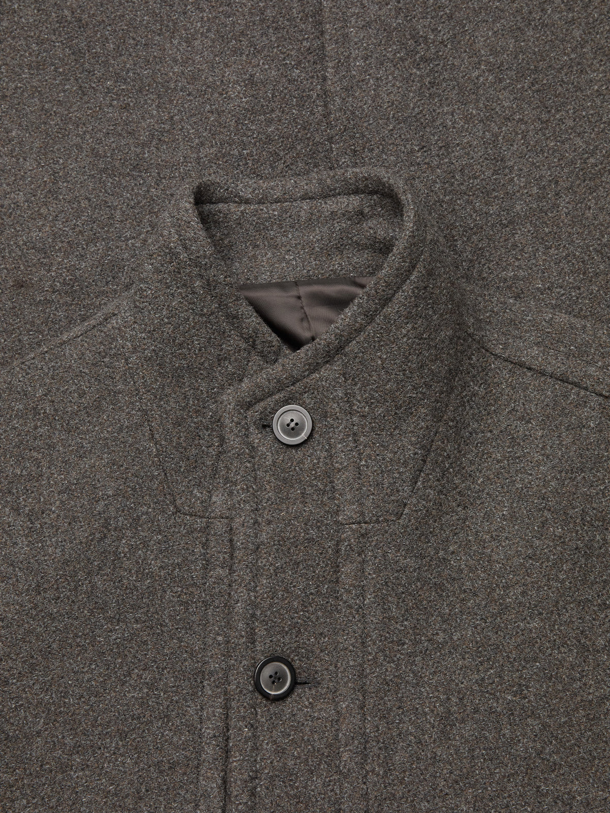 CASHMERE-BLEND HIGH-NECK COAT
