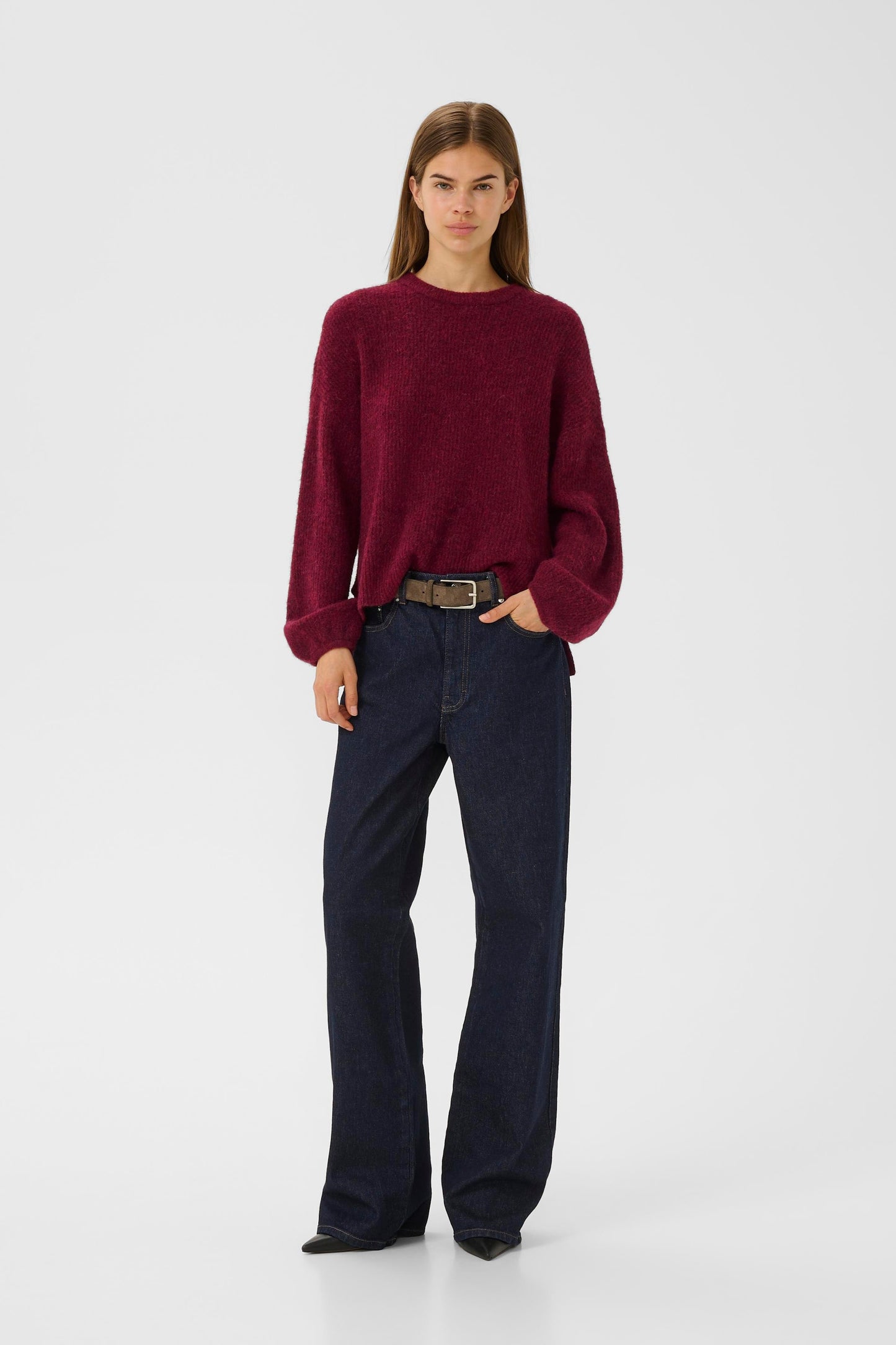 alpha slit pullover