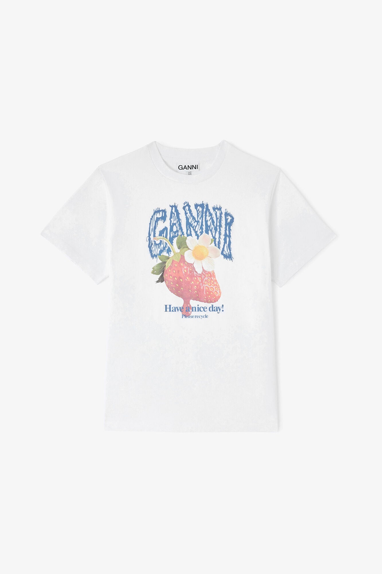 Basic Cotton Jersey Strawberry Print