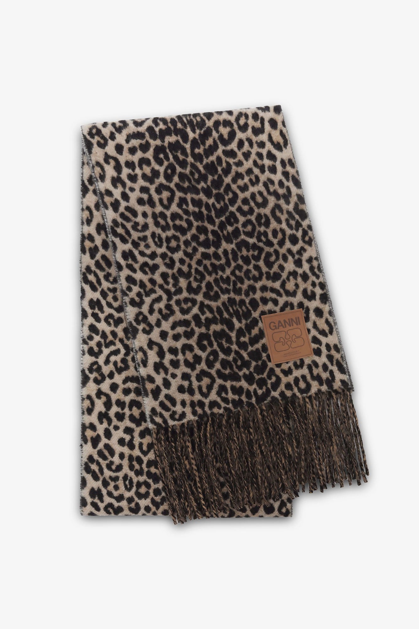 Double Face Wool Knit Scarf