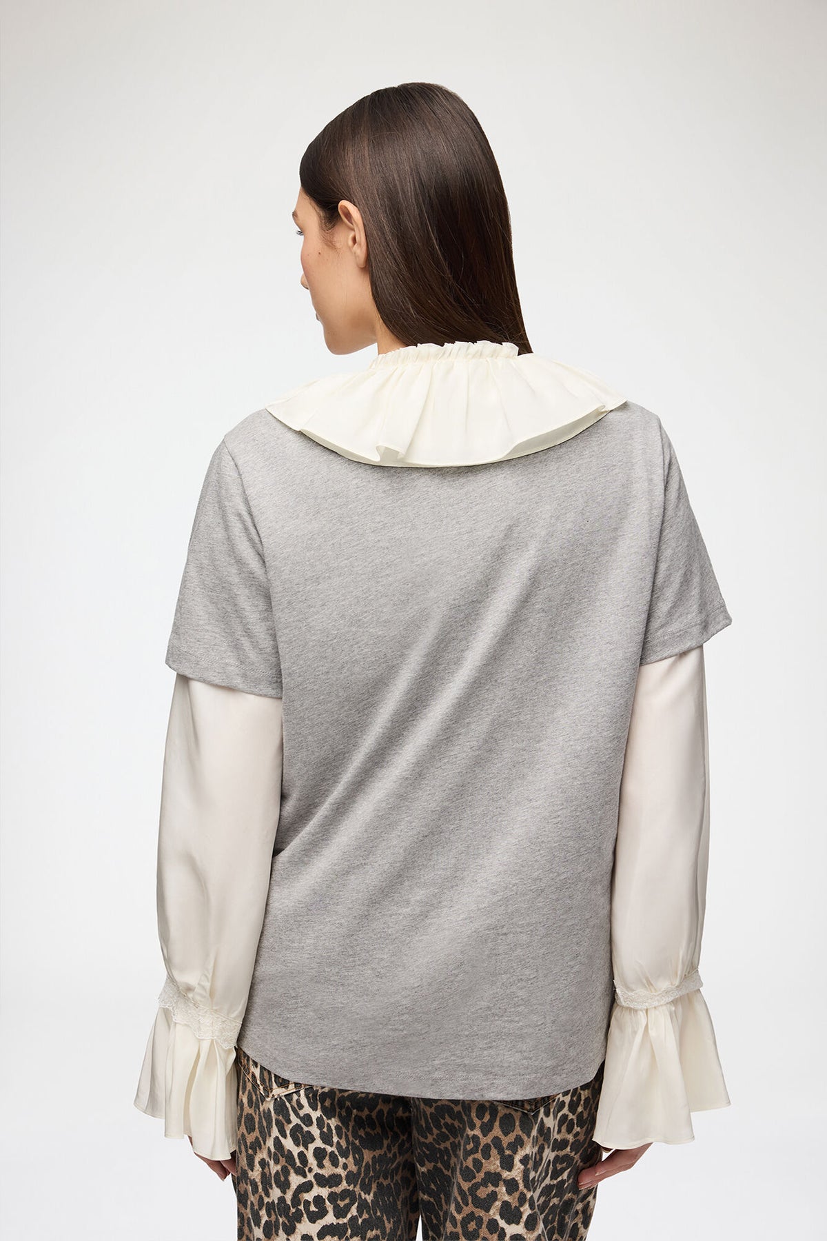 Basic Cotton Relaxed T-shirt Teddy Forest