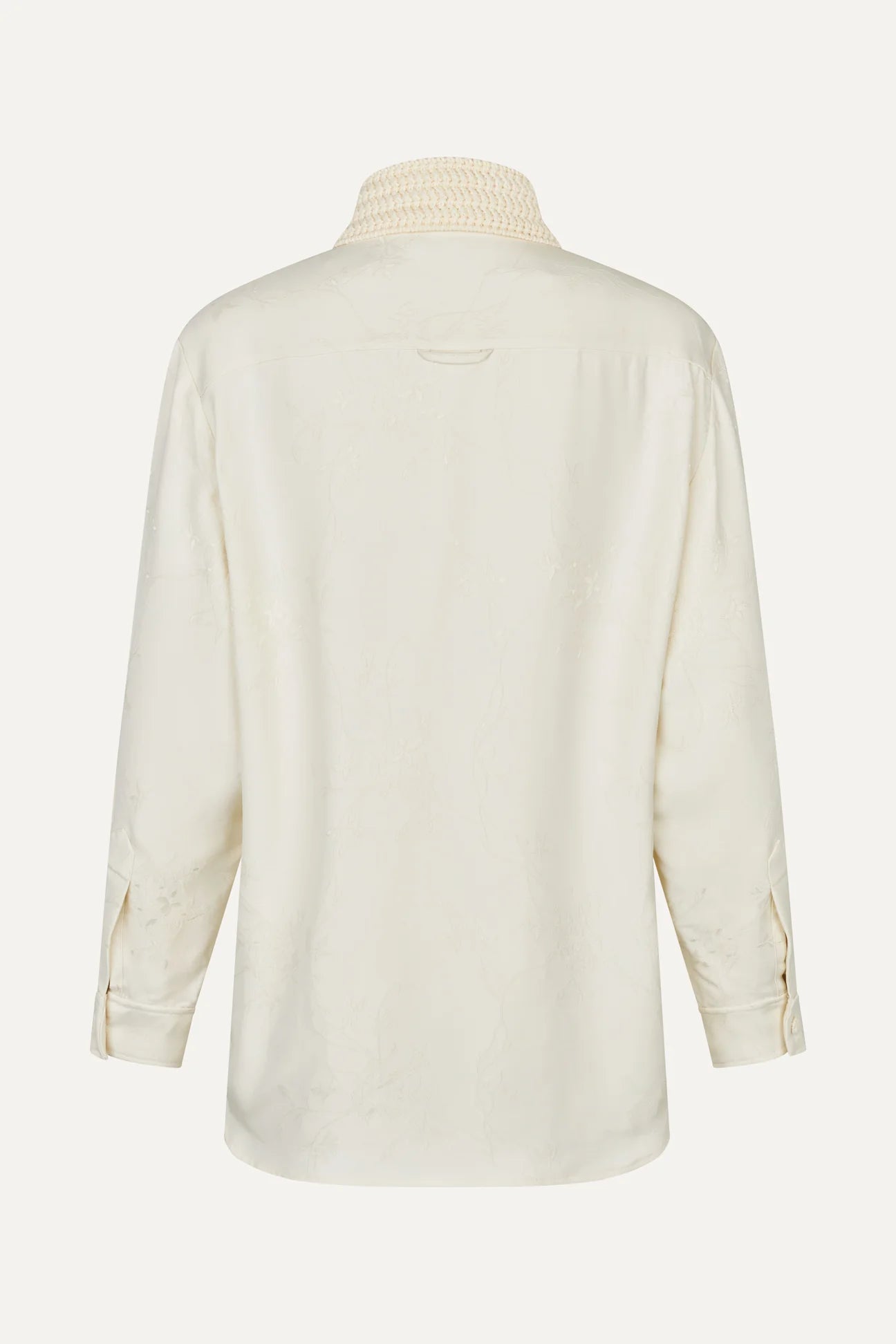 2516 Viscose Jacquard / Crochet, Fluid Shirt