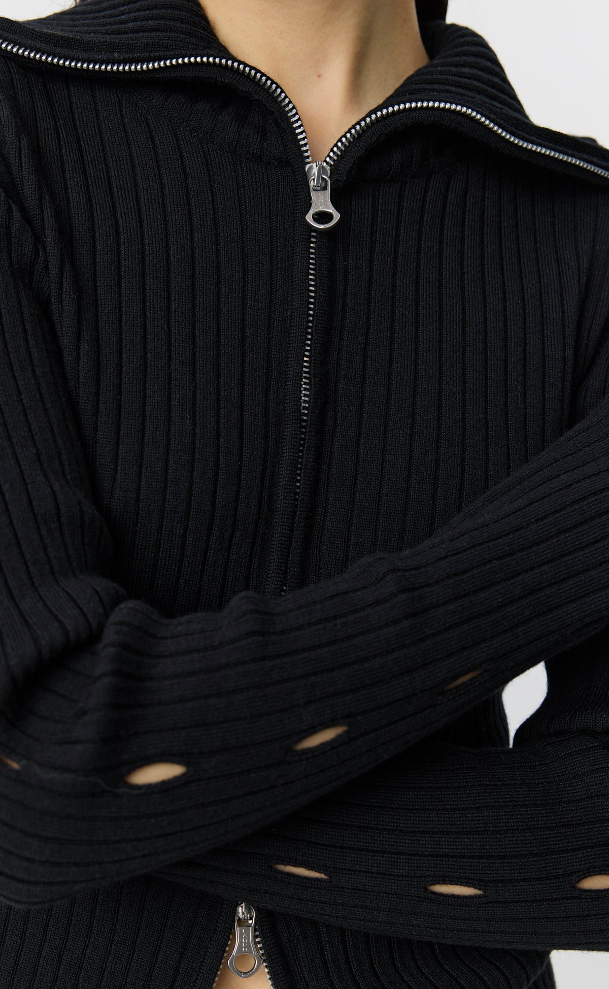 Knit Zip Sweater