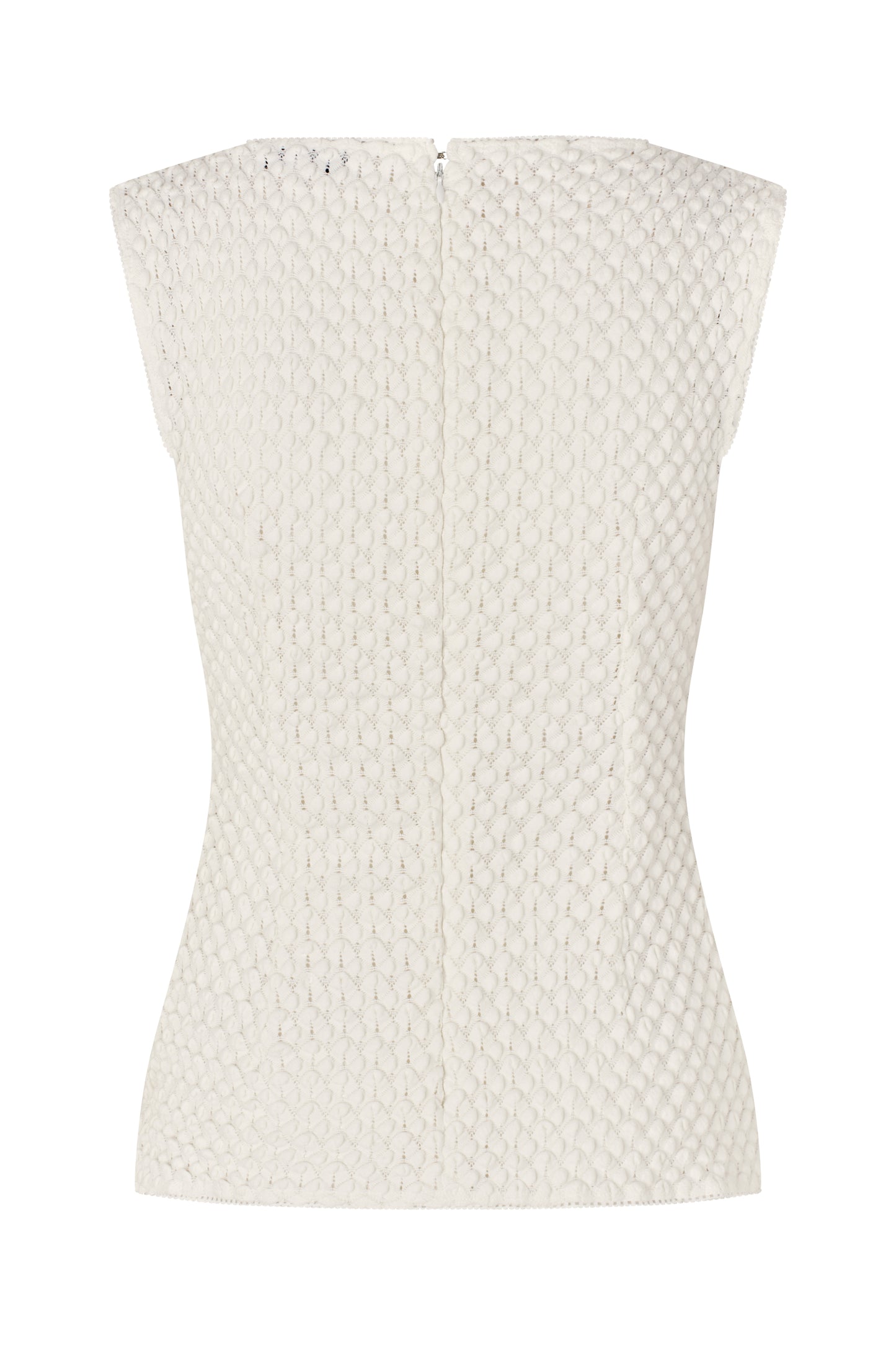 2479 Crochet Lace, Boatneck Tank Top