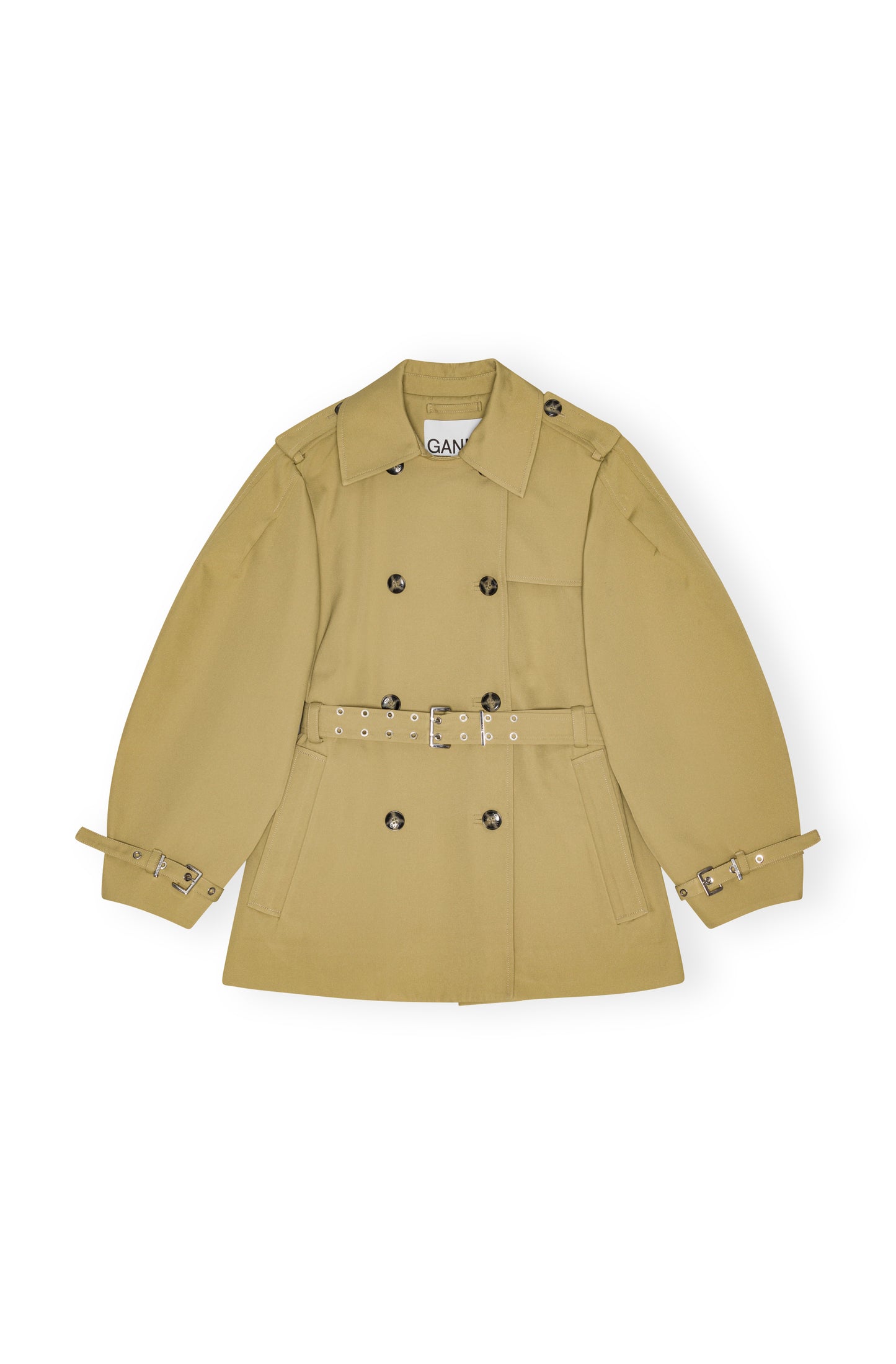 Heavy Twill Midi Trench Coat