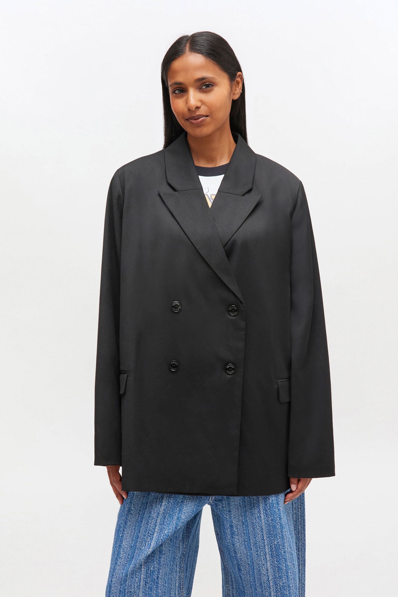 Calendered Wool Blazer