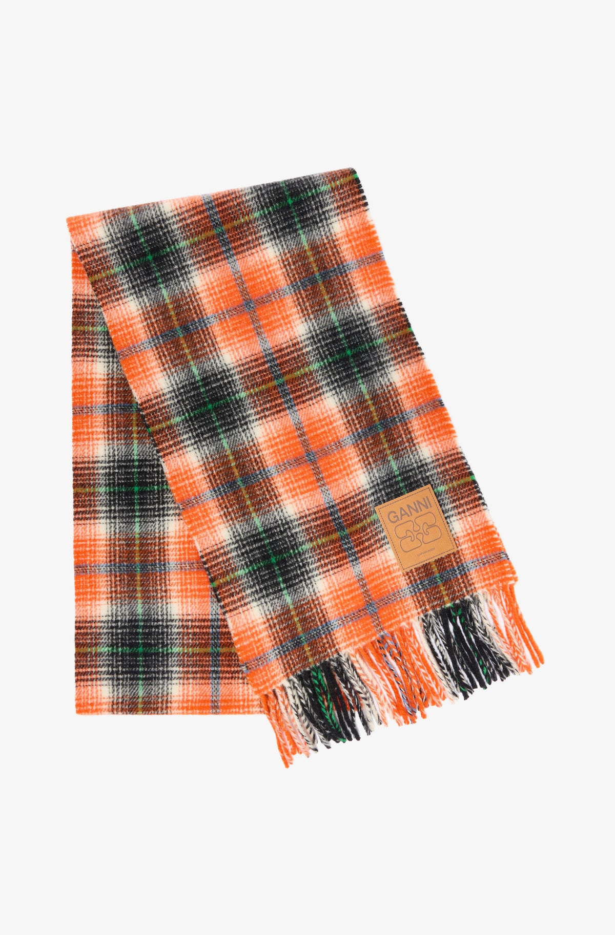Compact Wool Scarf Checks