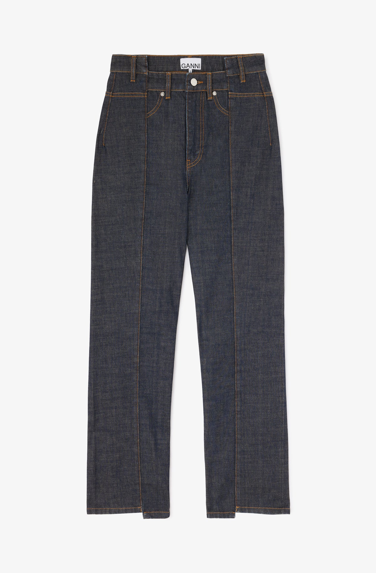 Slub Denim Fold Jeans