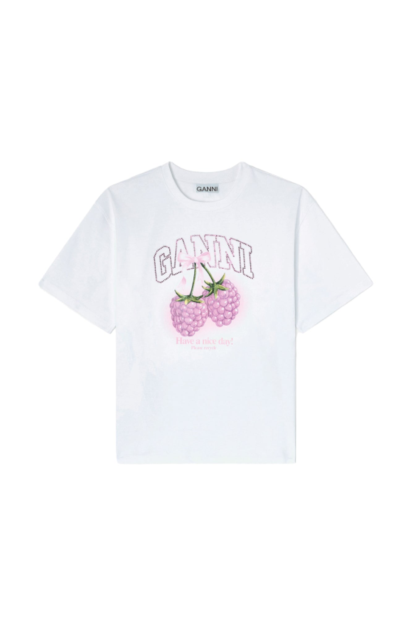 Basic Cotton Jersey Raspberry Print