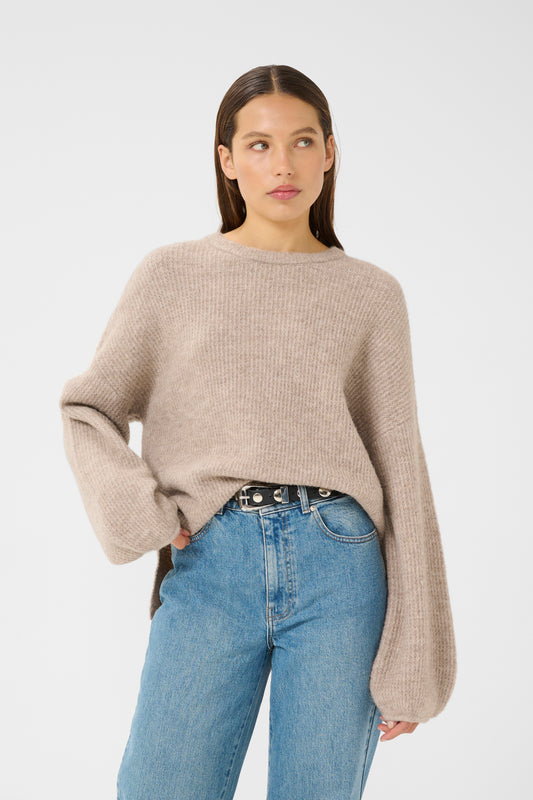 alpha slit pullover