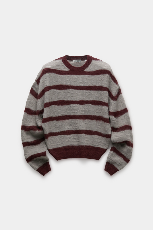 HAIRY STRIPE KNIT