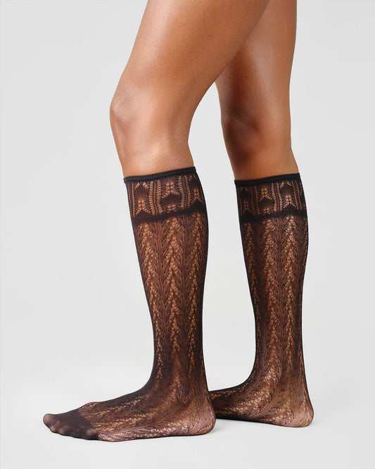 Erica Crochet Knee-Highs