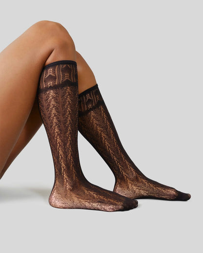 Erica Crochet Knee-Highs