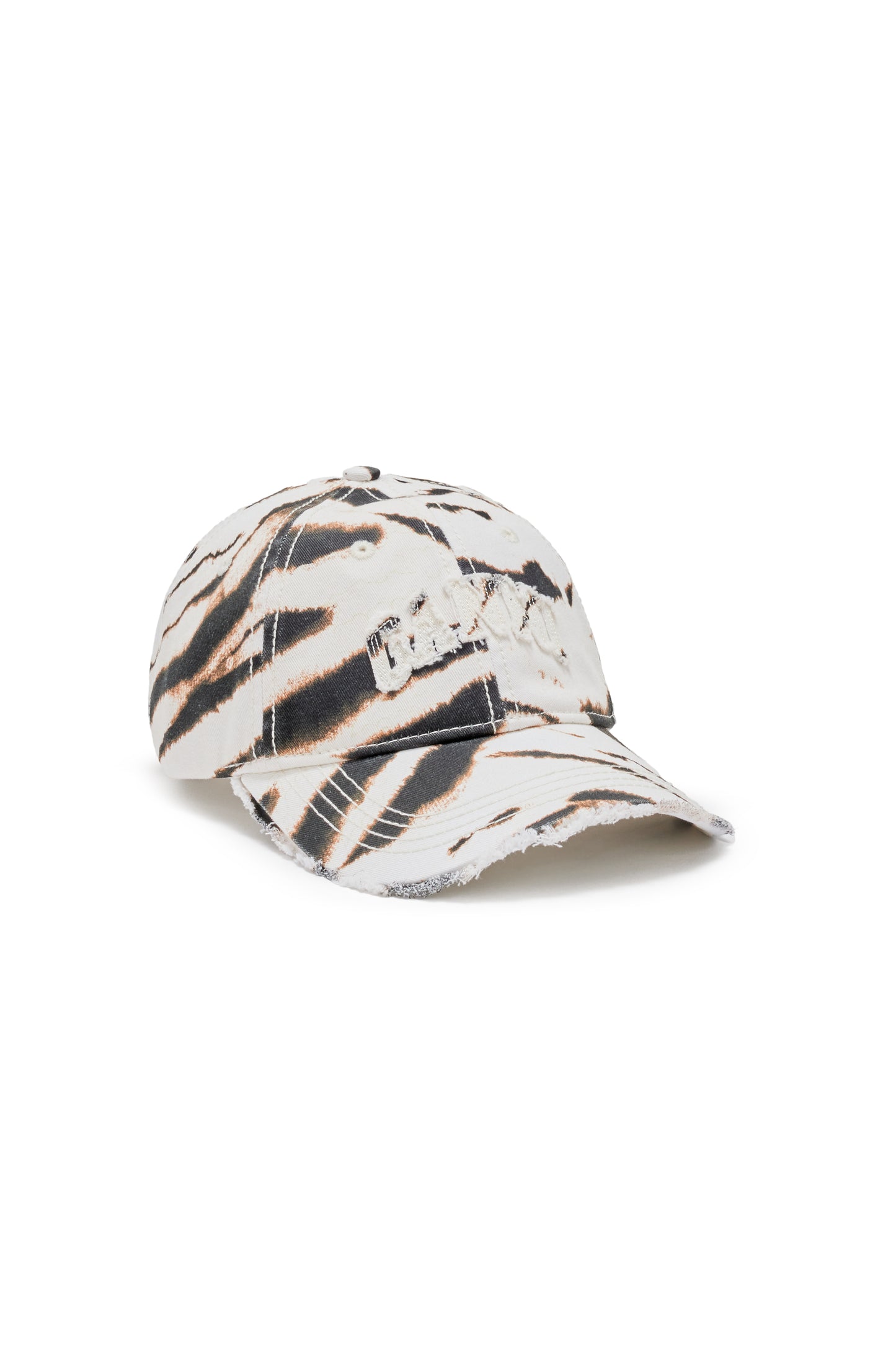 Printed Zebra Washed Cotton Canvas Cap