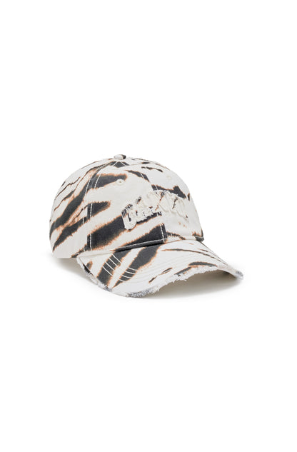 Printed Zebra Washed Cotton Canvas Cap