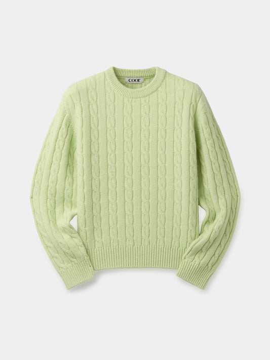 ALPACA BLEND CABLE SWEATER