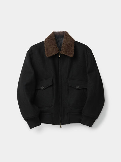 BROKEN WOOL G-1 BOMBER JACKET