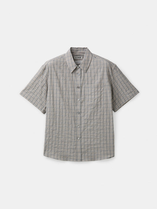 ALTERNATIVE CHECK HALF SHIRT