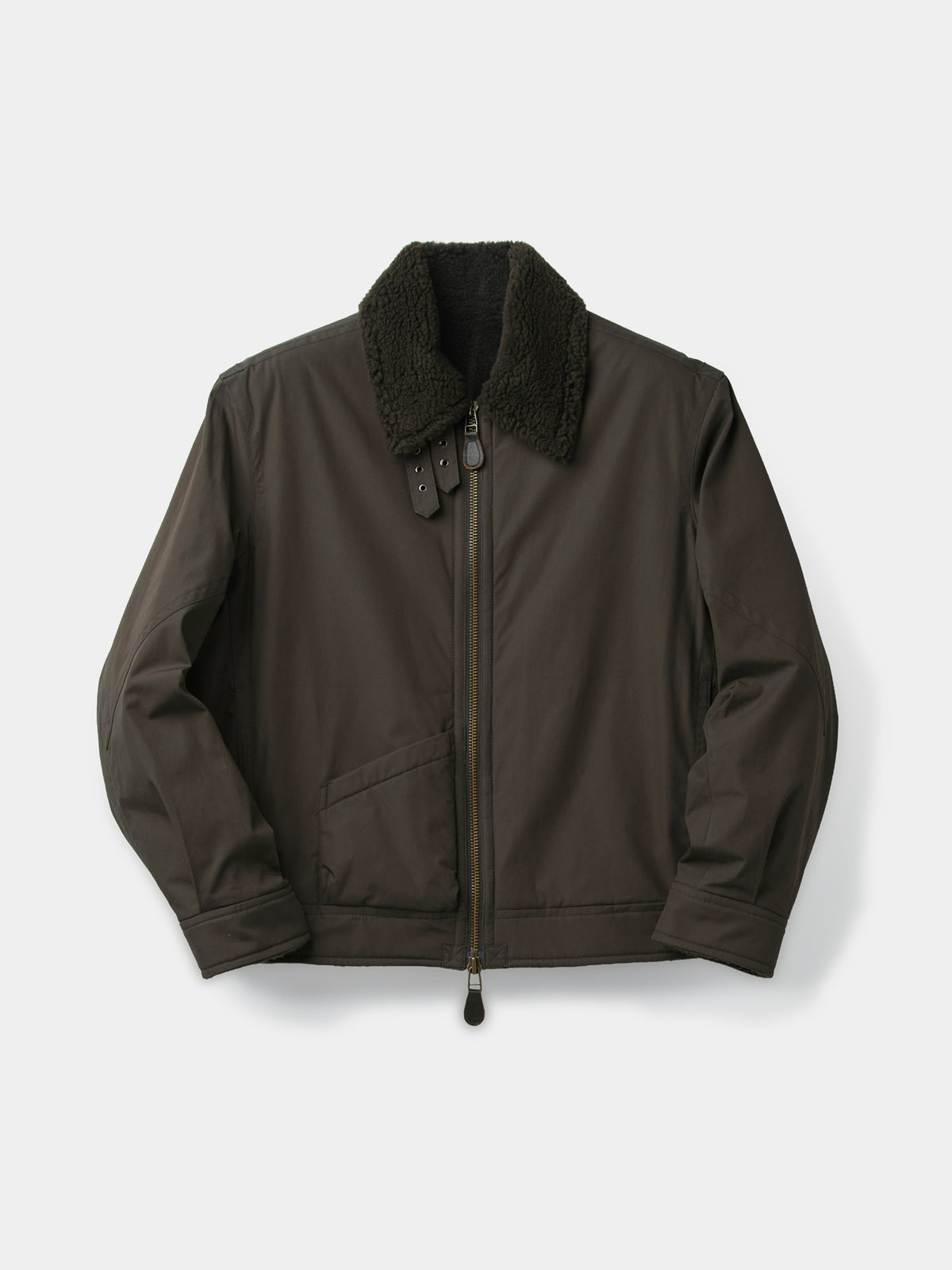 FUR LINED COTTON B-3 JACKET