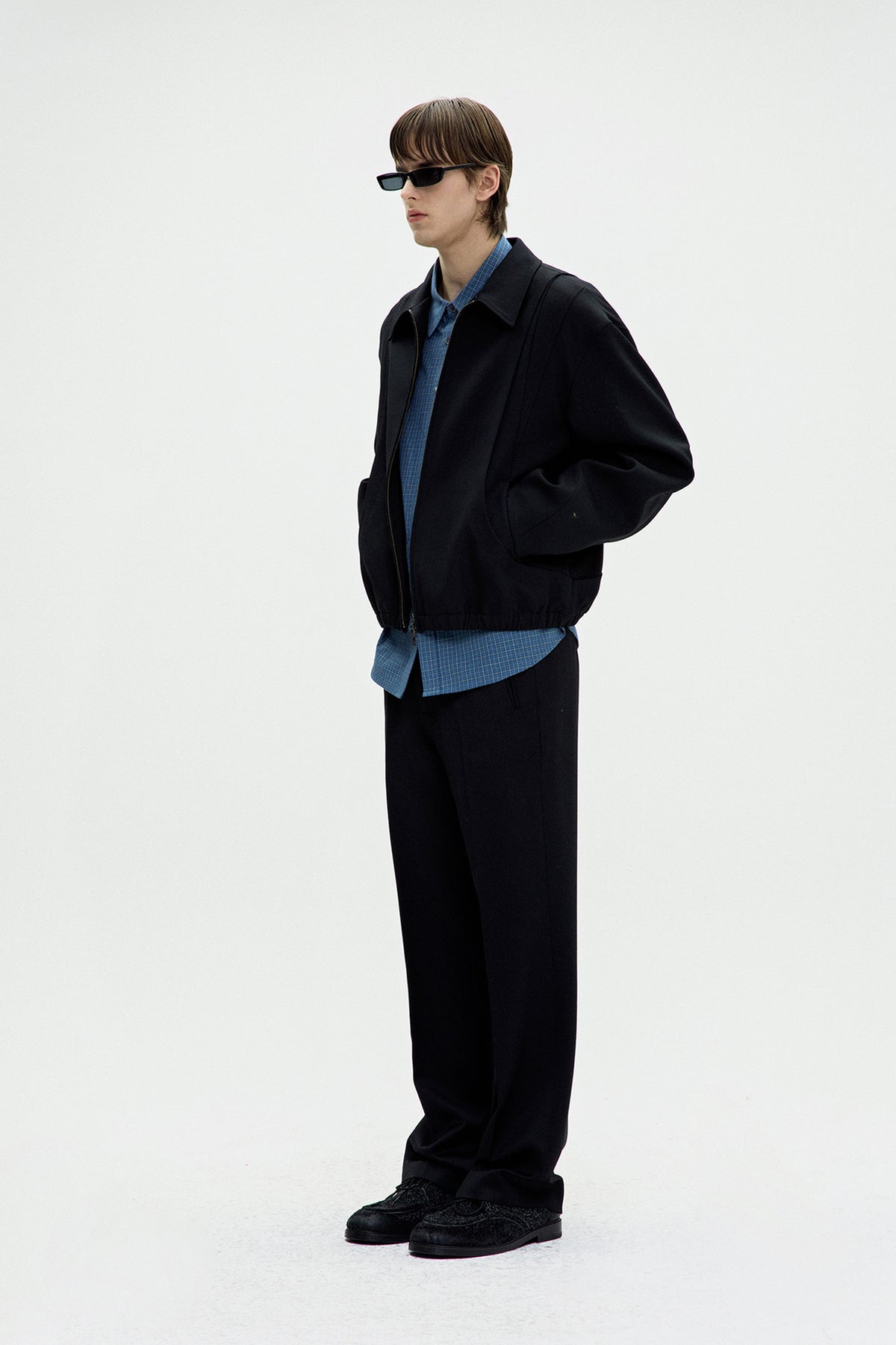 WOOL BLOUSON JUMPER