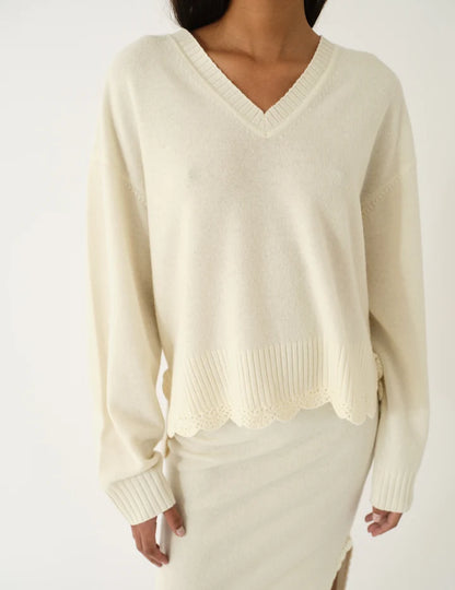 Como Crochet V-Neck