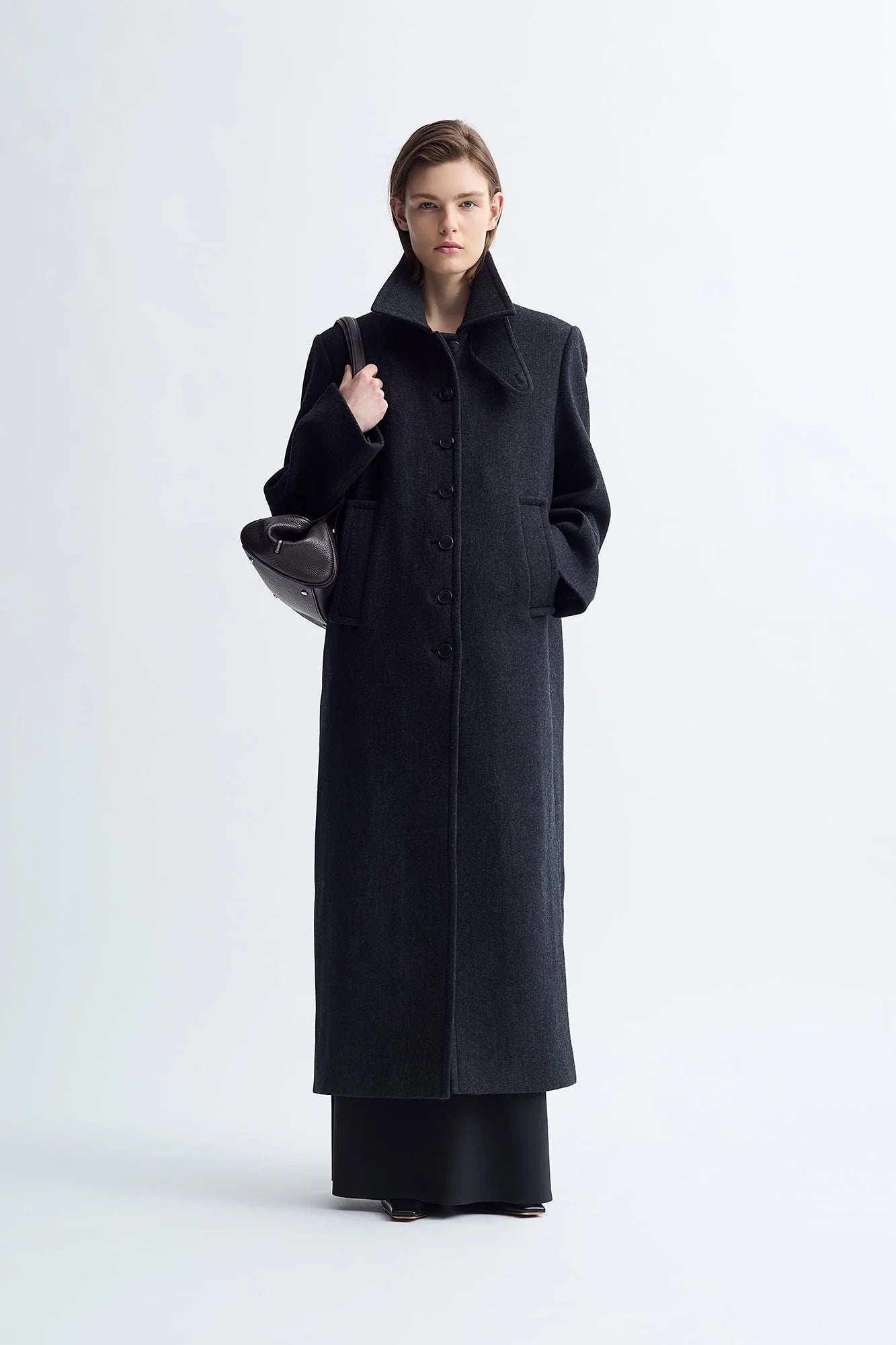 SINGLE WOOL COAT