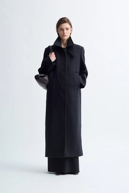 SINGLE WOOL COAT