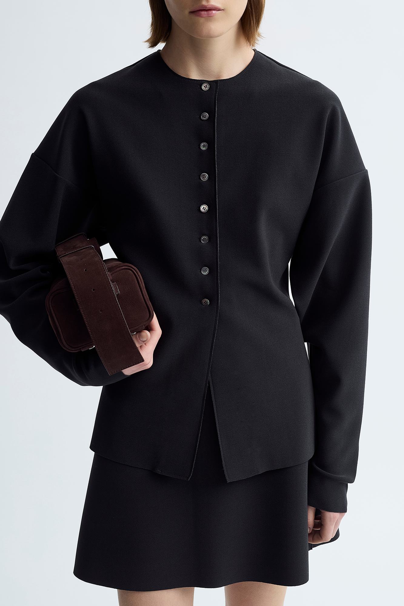 LAY2 ROUND-NECK CARDIGAN