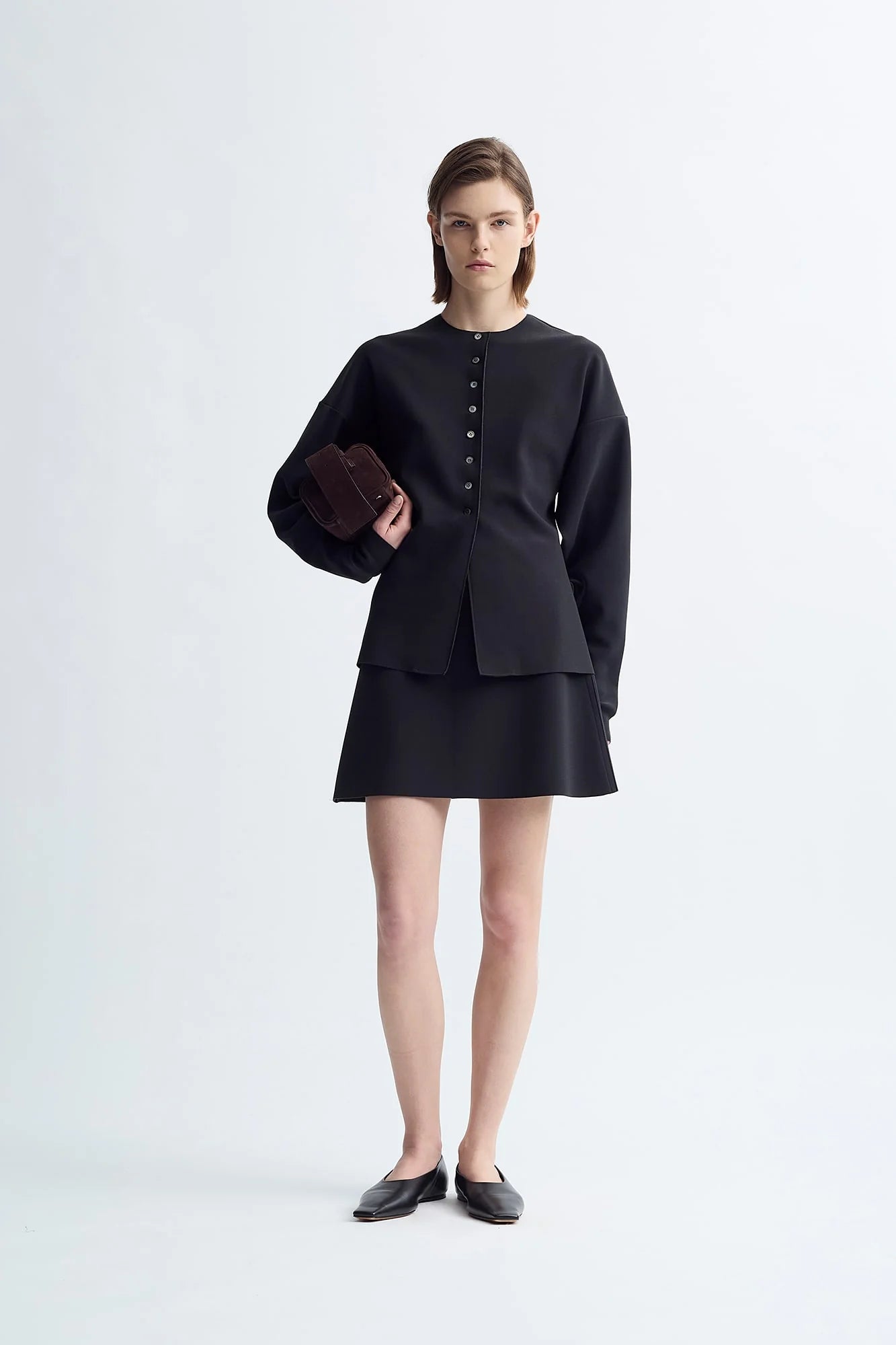 LAY2 ROUND-NECK CARDIGAN