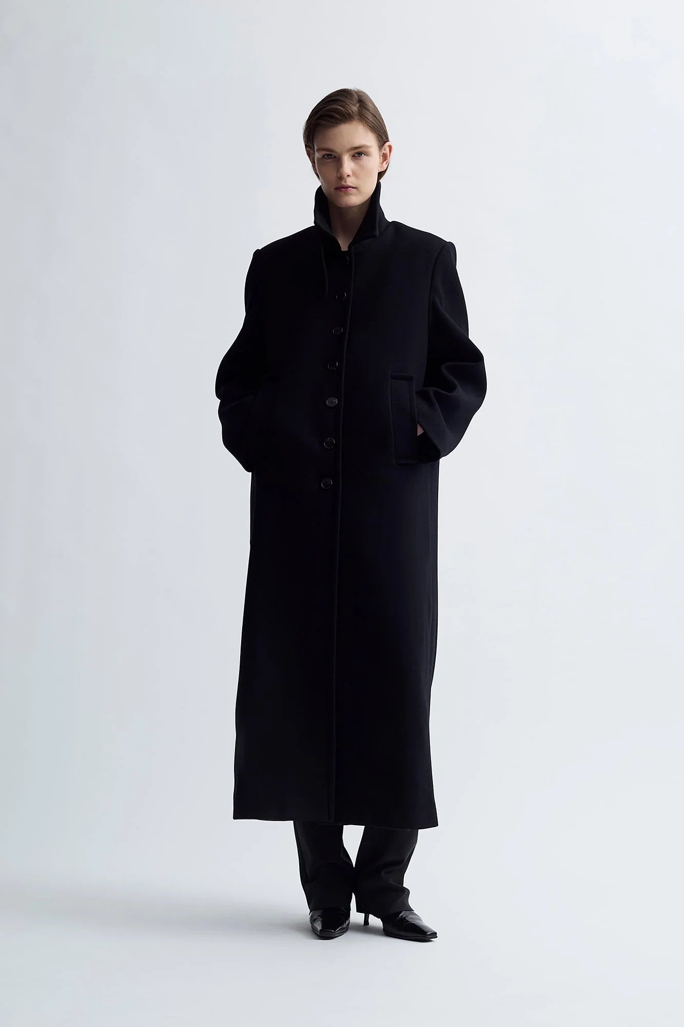 SINGLE WOOL COAT