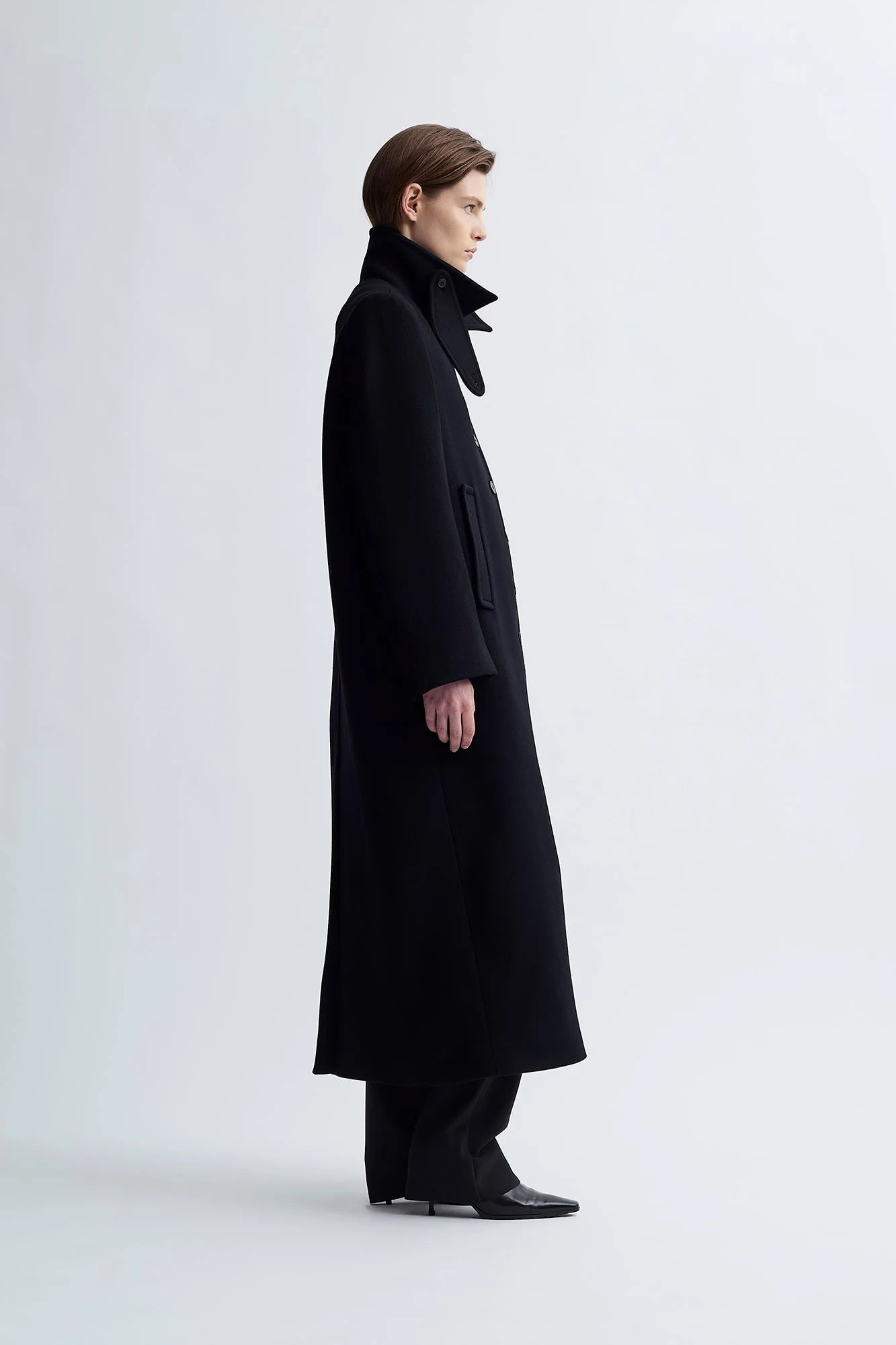 SINGLE WOOL COAT