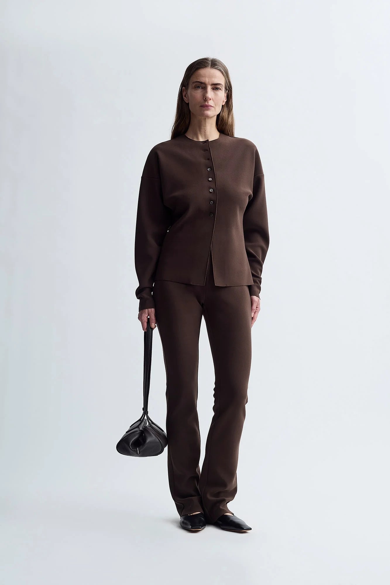 LAY2 ROUND-NECK CARDIGAN