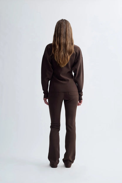 LAY2 ROUND-NECK CARDIGAN