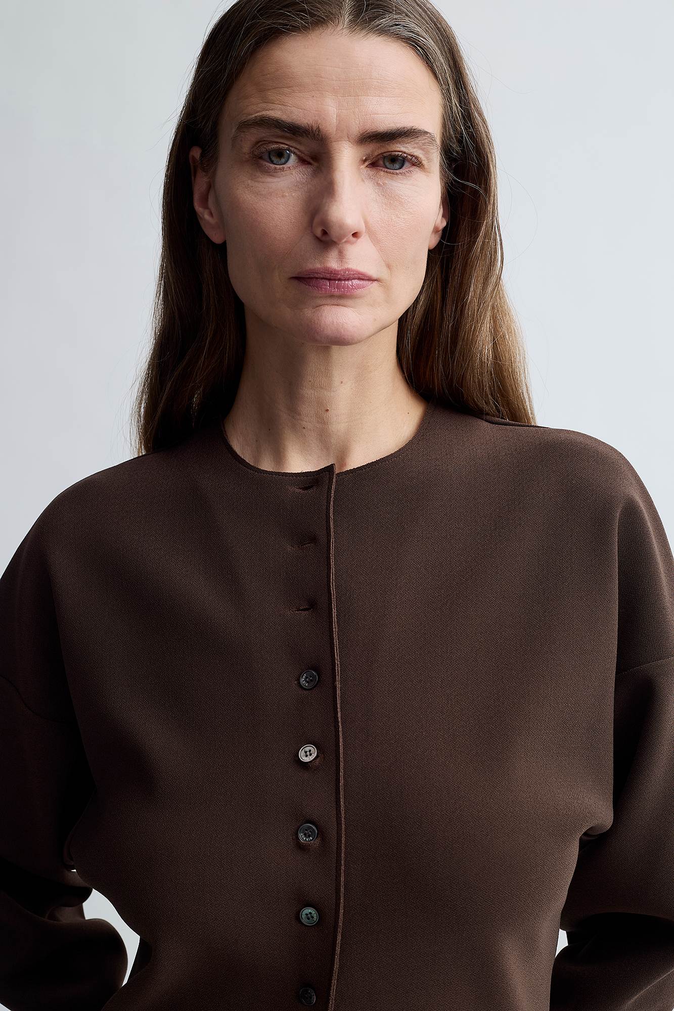LAY2 ROUND-NECK CARDIGAN