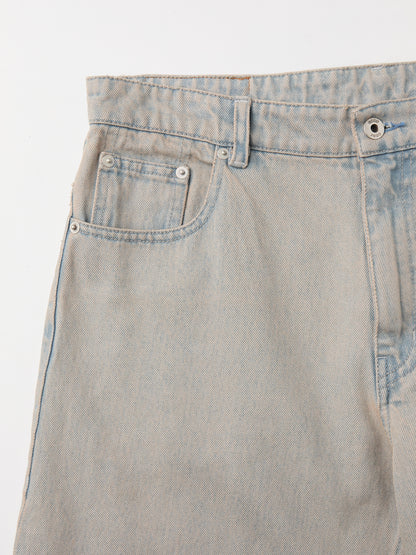 BACK SIDE BEIGE TINTED JEANS
