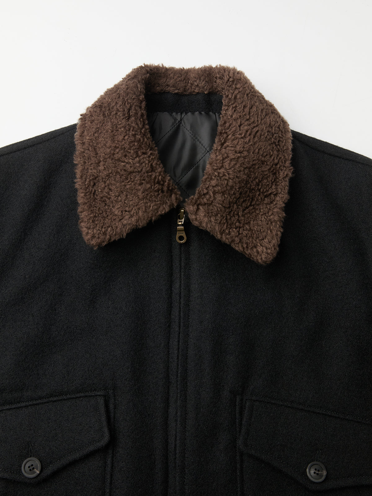 BROKEN WOOL G-1 BOMBER JACKET