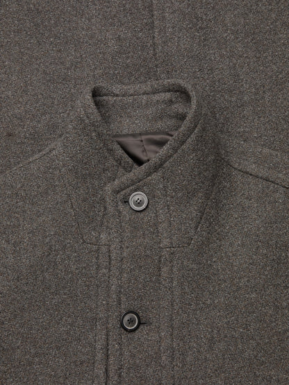 CASHMERE-BLEND HIGH-NECK COAT