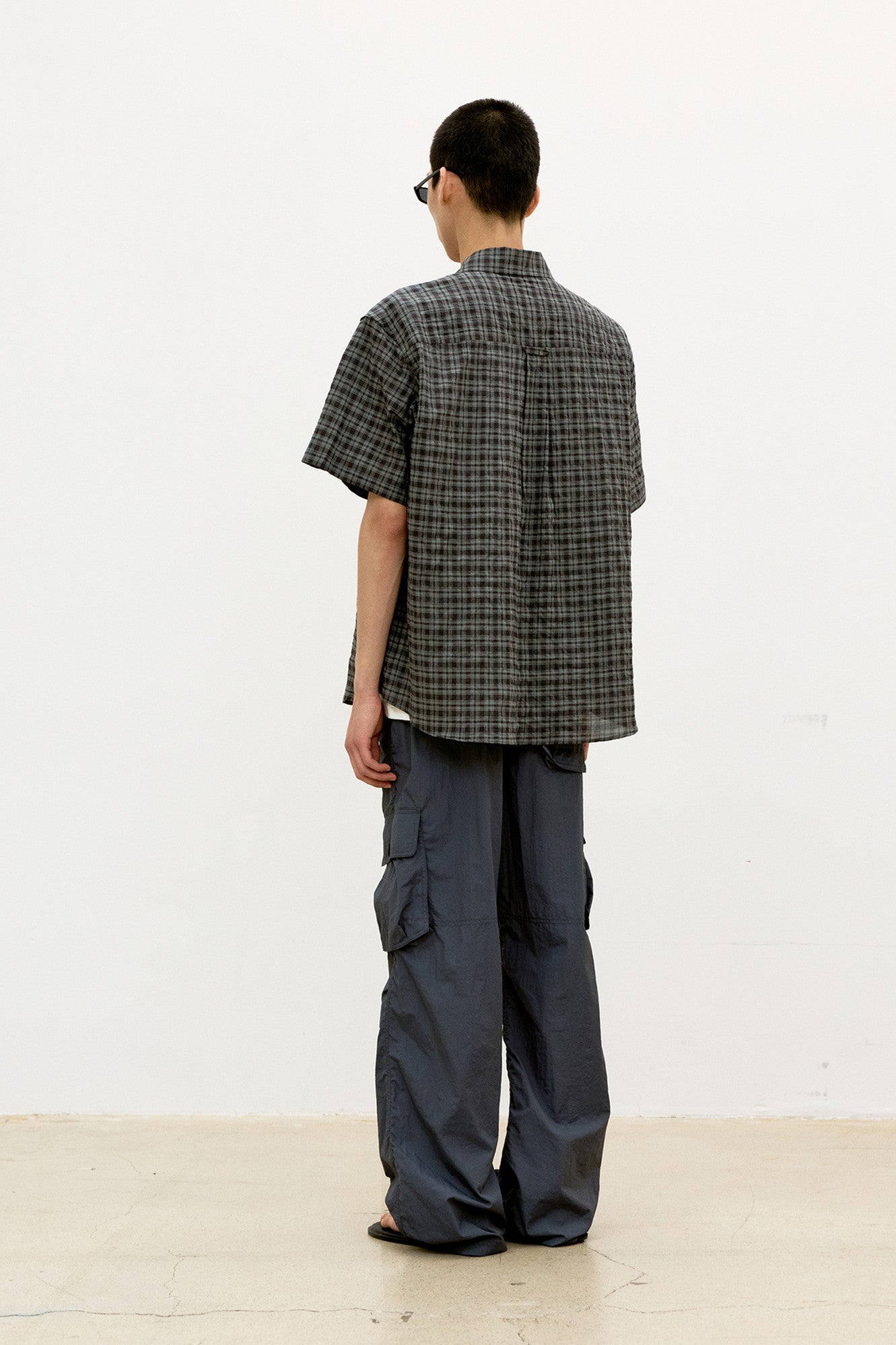 ALTERNATIVE CHECK HALF SHIRT