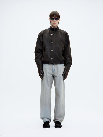 BACK SIDE BEIGE TINTED JEANS