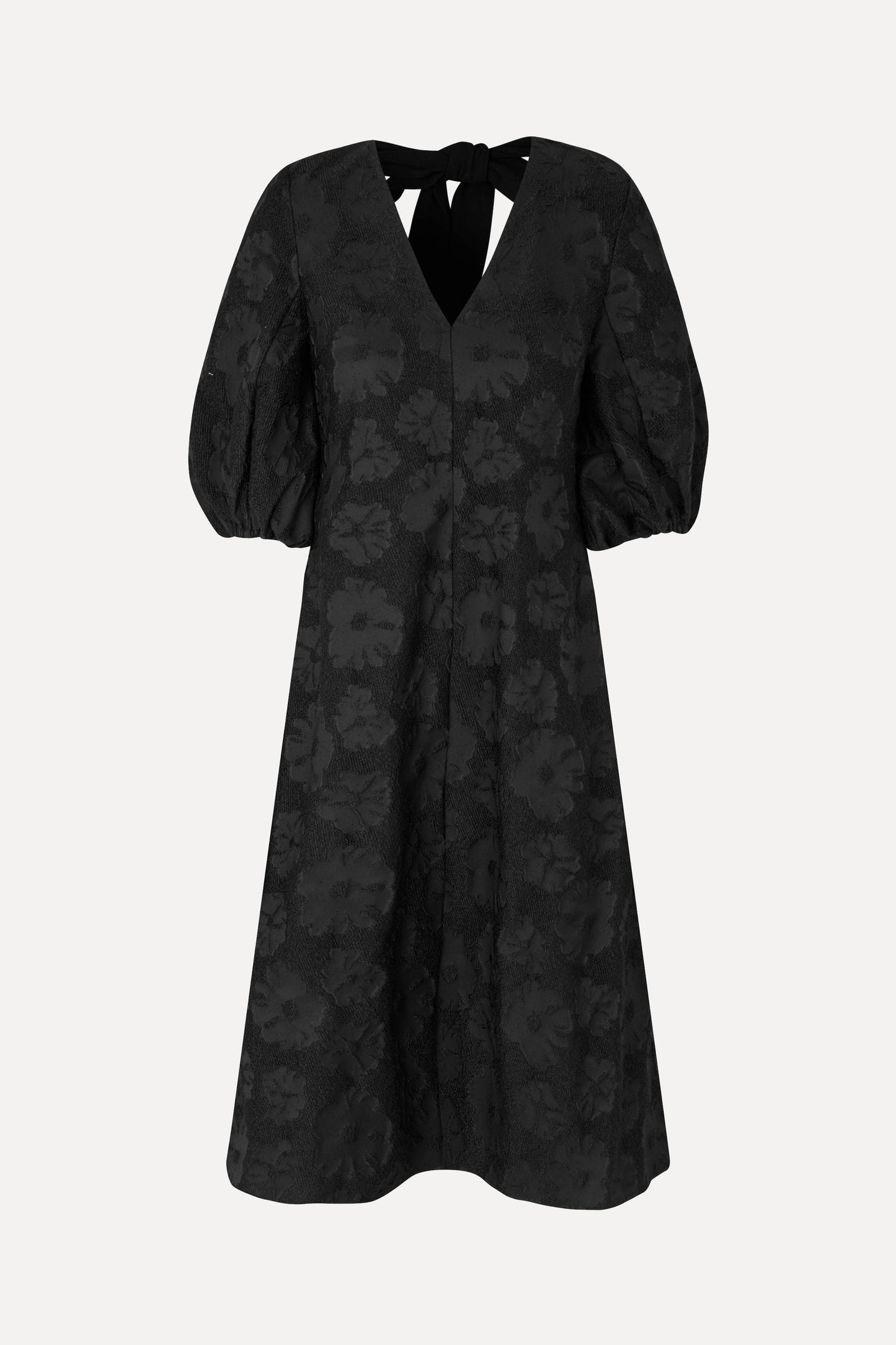 3/4 Volume Sleeves Midi Dress, 2307 Dry Fil Coupé