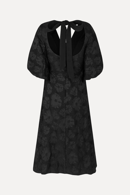 3/4 Volume Sleeves Midi Dress, 2307 Dry Fil Coupé