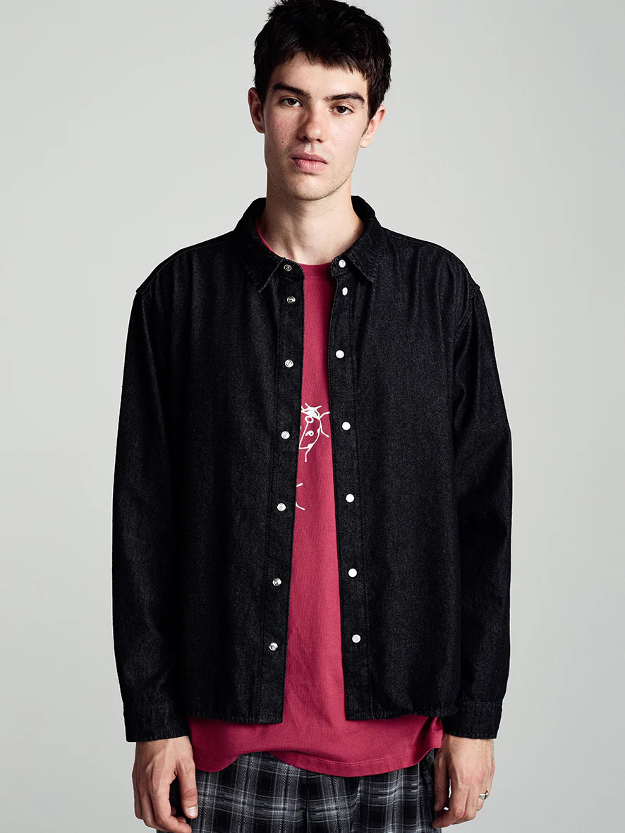 Applique Logo Denim Shirt