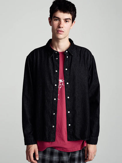 Applique Logo Denim Shirt