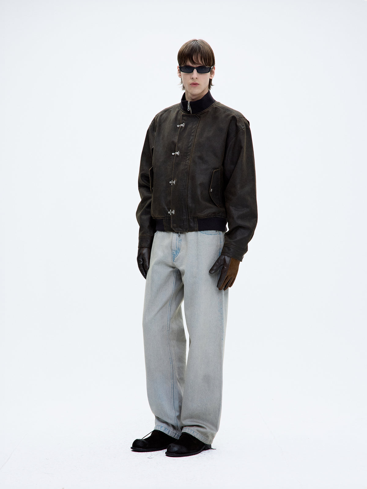 BACK SIDE BEIGE TINTED JEANS