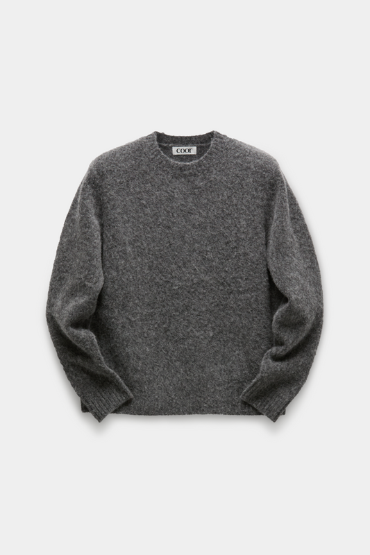 HAIRY ALAPACA CREWNECK SWEATER