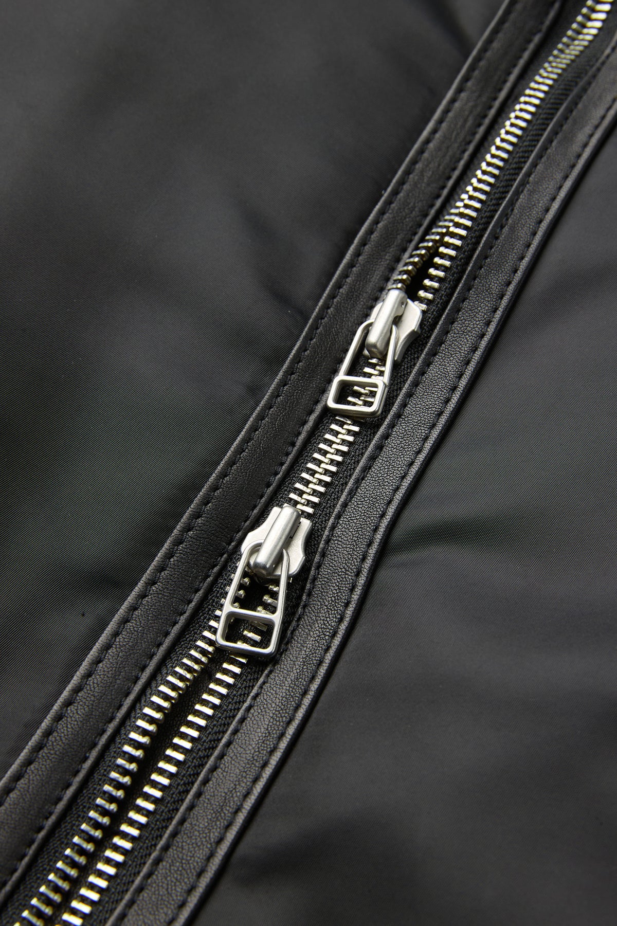 HIGHNECK SHEARLING MIXED MA-1 JUMPER