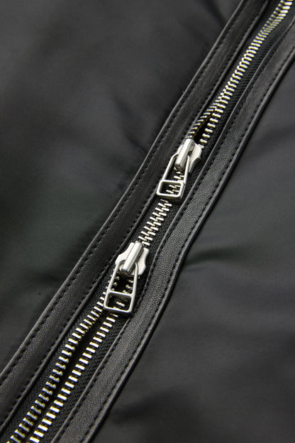 HIGHNECK SHEARLING MIXED MA-1 JUMPER
