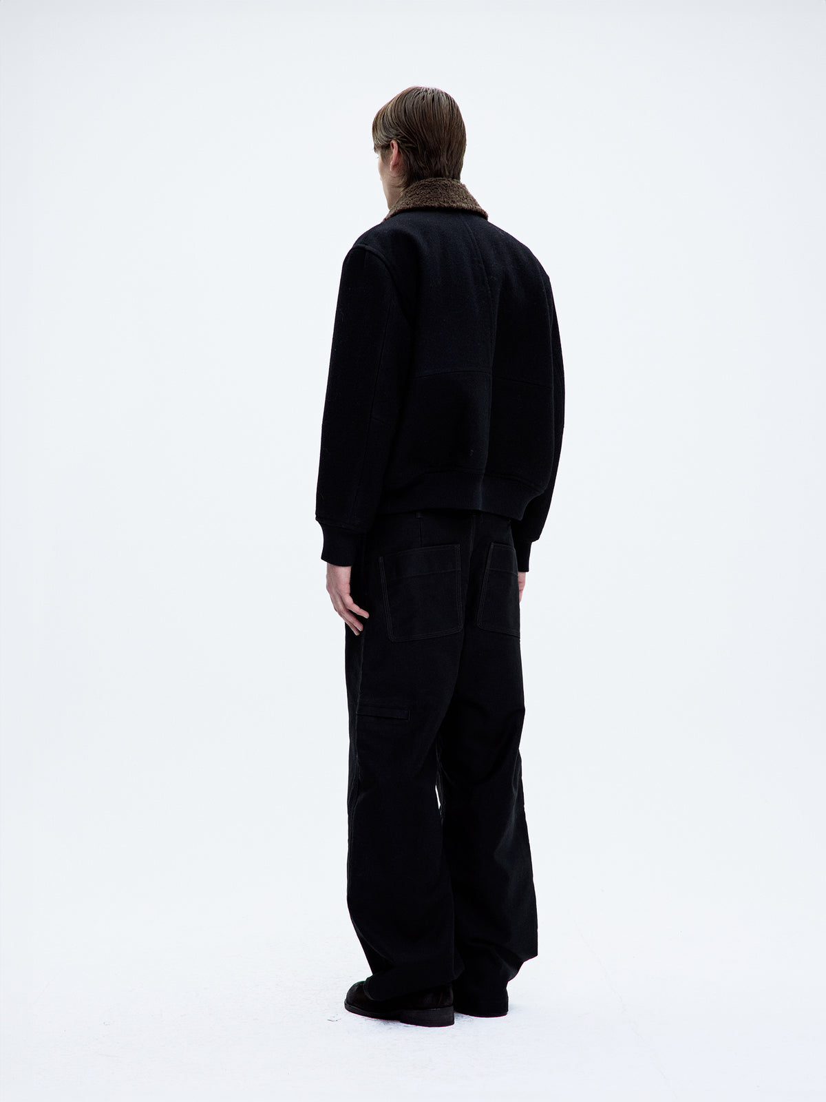 BROKEN WOOL G-1 BOMBER JACKET