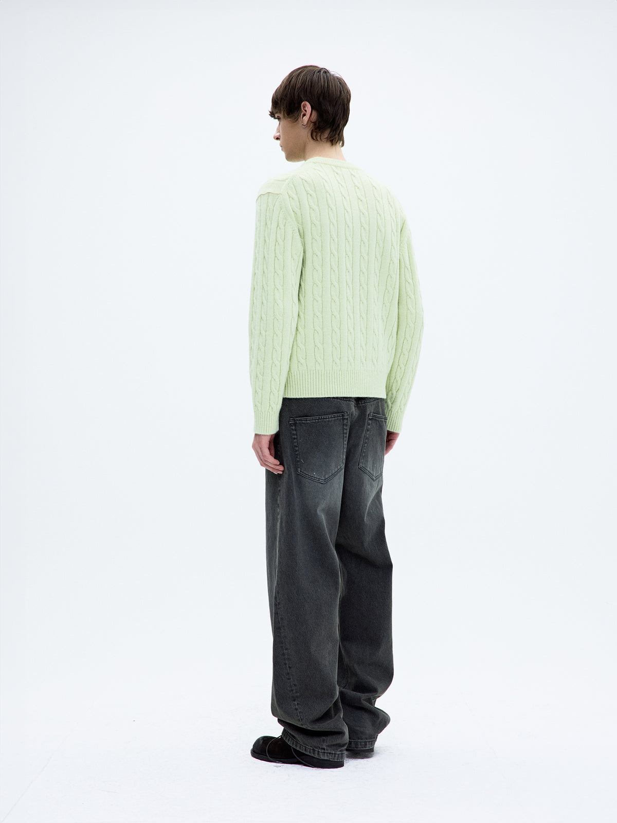 ALPACA BLEND CABLE SWEATER
