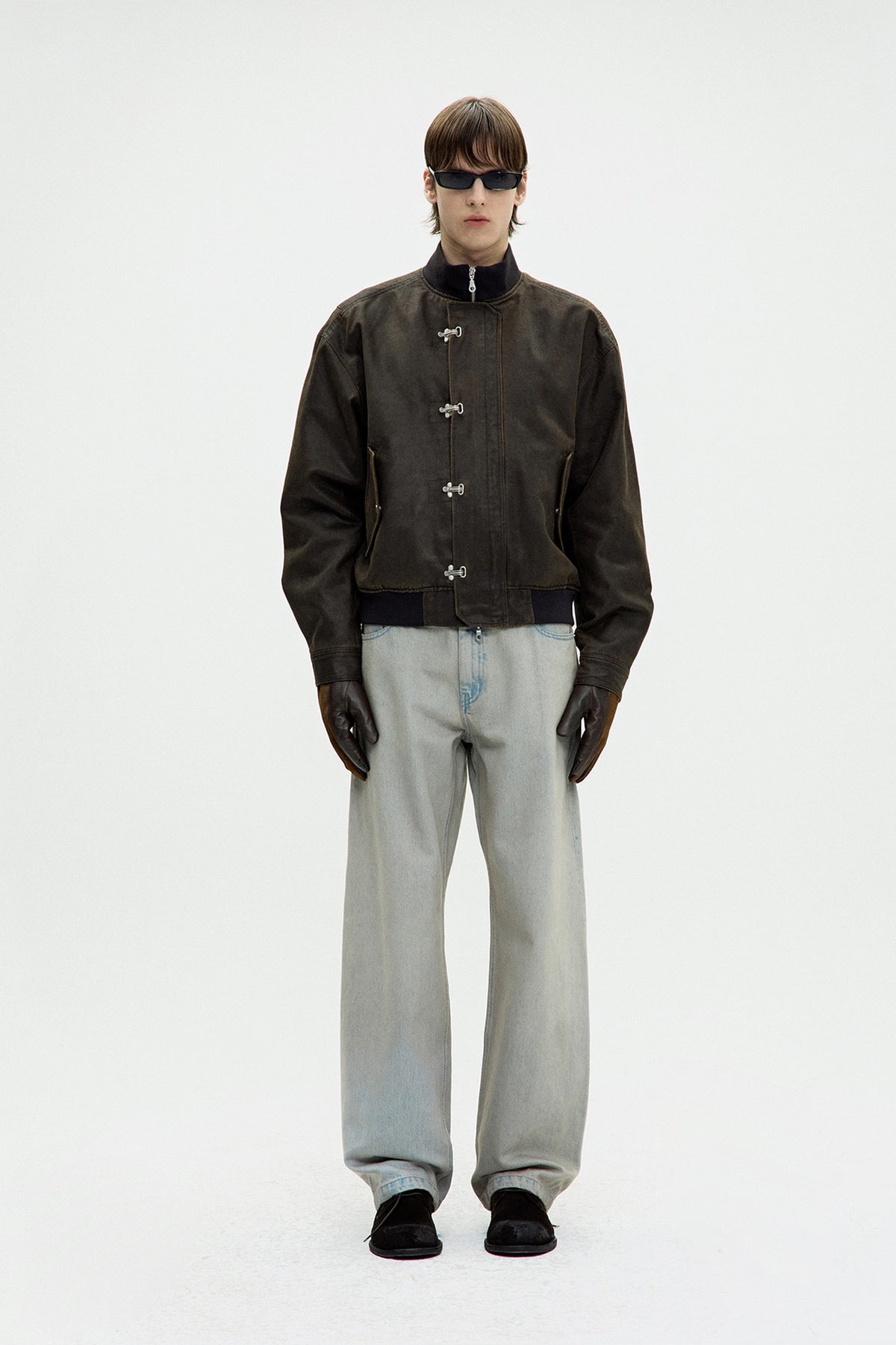 WASHED DECK HOOK BOMBER JACKET